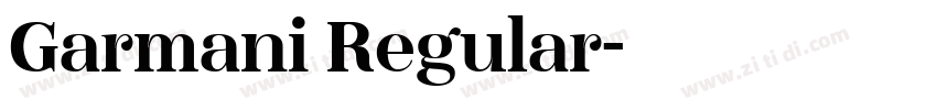 Garmani Regular字体转换 Garmani Regular字体转换